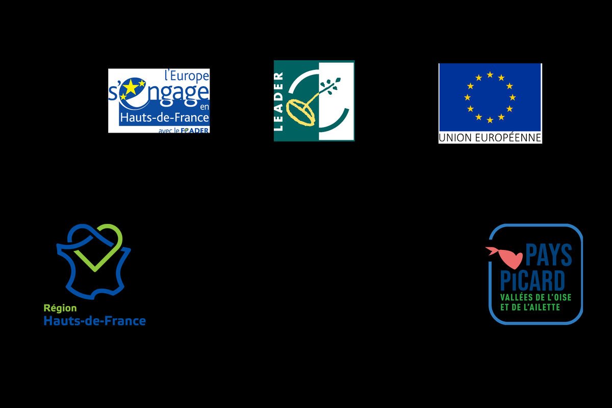 Logos des partenaires : Europe, Leader, Union européenne, Région Hauts-de-France, Pays Picard